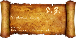Vrabecz Zita névjegykártya